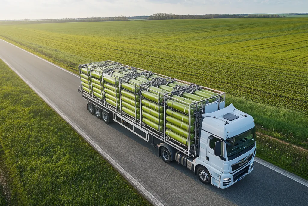 Gaznet transport truck — CNGCylinders.eu resource