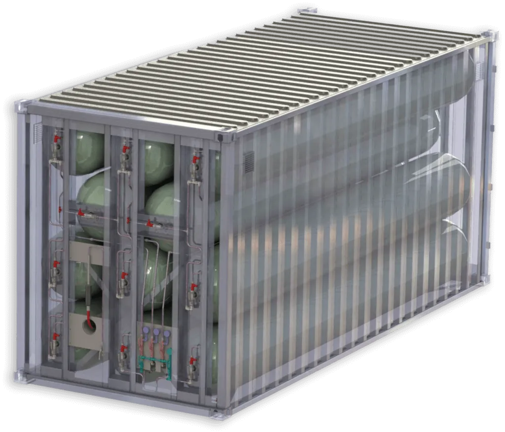 CNG cylinder storage cabinet